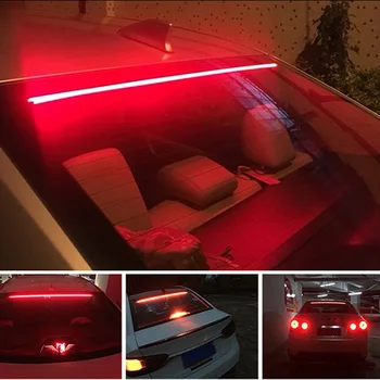 OKEEN 12V Flexibil Rosu 90/100cm Masina Suplimentare LED Lumina de Frână Auto a Treia Lumină de Frână Cu Conducere de Semnalizare de Avertizare Lampă de Stop