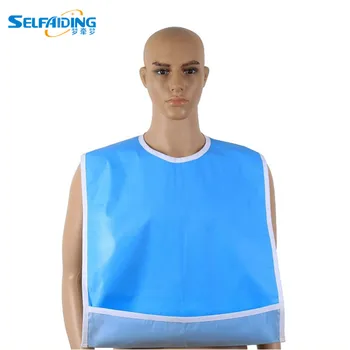 Culoare solidă Adult Salopete Masa Îmbrăcăminte Protector rezistent la apa Albastru Verde Bavete AB-201