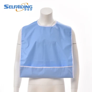 Culoare solidă Adult Salopete Masa Îmbrăcăminte Protector rezistent la apa Albastru Verde Bavete AB-201