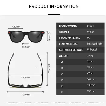 Clasic Polarizat ochelari de Soare Barbati 2020 Brand Designer de Epocă Pătrat Ochelari de Soare Piața de Conducere de sex Masculin Ochelari Oculos De Sol UV400