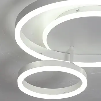 Ganeed Aluminiu Acrilic Moderne, CONDUSE de Plafon Lumina 3-Inel LED Lampă Flush Mount Fixare Tavan pentru Living Dining Dormitor Acasă