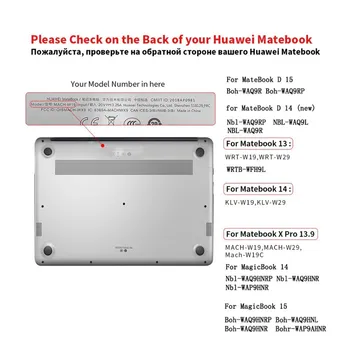 Caz pentru Huawei Matebook D14 D15 2020 Frunze Florale Mat Clar de Greu Notebook Laptop Acoperire pentru Matebook D 14 15 Caz Funda Carcasa