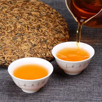 Anul 2020 AAAA Organice Yunnan Aur Muguri Dian Hong Ceai Negru Tort 357g DIANHONG