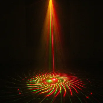 ALIEN USB Mini Proiector Laser RG Sunet Activat de Lumina Disco Mobil Etapa Led Lumina Pentru Sala de Dans, DJ Petrecere, Eveniment