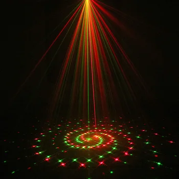 ALIEN USB Mini Proiector Laser RG Sunet Activat de Lumina Disco Mobil Etapa Led Lumina Pentru Sala de Dans, DJ Petrecere, Eveniment