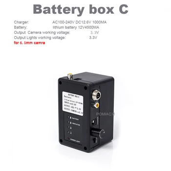 Cutie neagră Baterie Cutie de Control pentru Endoscop WP90 WP70 WP9600 WP7600 litiu baterie 12V 4500MAh