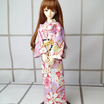 OOAK Japonia Stil Violet Rochie Kimono Pentru 1/4 17