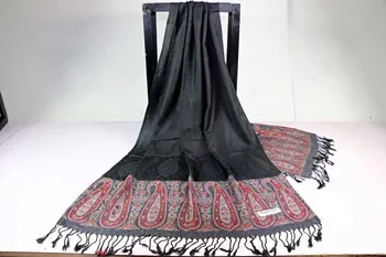 Femei Iarna Cald Șal Pashmina Wrap Eșarfă de Epocă Jacquard Etnice Paisley Caju Model Eșarfă Șal Echarpes Foulards Femme