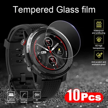 10 Bucati 9H Premium din Sticla Temperata Pentru Amazfit Stratos 3 Smartwatch Ecran Protector Huami Amazfit Stratos 3 Film Accesorii