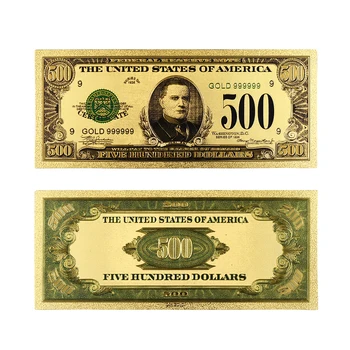 repeat Archeological approach 1918 an colorate sua bancnote de 500 de dolari bancnote placat cu aur fals  bani de decor frumos și colecția de bancnote cumpara online ~ Ornamente \  Otopark.ro