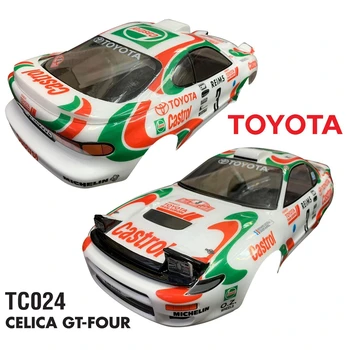 Echipa C TC024 Nevopsite caroserie Cu Decalcomanii Autocolante Pentru 1/10 Toyota Celica GT-Four Rc Drift Pe Drum Jucării Masina 190mm