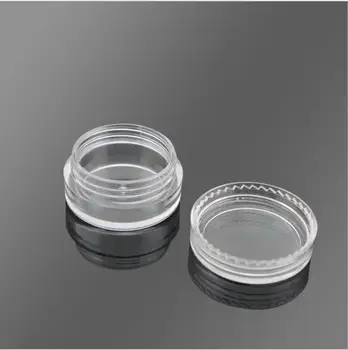 100BUC 3G Transparent Crema Borcan, 3CC Mini Gol Clera Container de Proba,Gol Containere Cosmetice Recipientes de Plastico