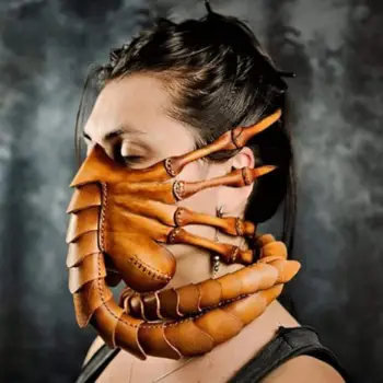 2020 Petrecere De Halloween Amuzant Masca De Fata Scorpion Masca Extraterestru Facehugger Mască De Latex