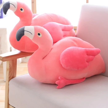 Păpuși De Pluș Roz Elasticitatea Moale Flamingo Animale De Pluș Jucărie Drăguț Cadouri Creative Decor Canapea Păpușă Jucărie Pentru Copii Bicho De Pelucia