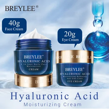 BREYLEE Acid Hialuronic Hidratare de Îngrijire a Pielii Set Hidratanta Anti-Rid Crema de Fata Anti-Imbatranire Crema de Ochi Uscat de Reparații de Îngrijire a Pielii
