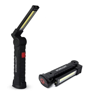 LED Lanternă Tactică USB Reîncărcabilă Lanterna rezistent la apa, Lumina de Lucru Magnetic Lanterna Agățat Lampă Pentru Iluminat de Noapte de Camping