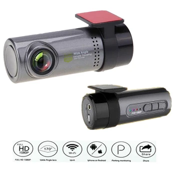 Mini WiFi Auto DVR cu Camera de Bord 360 de grade HD 720P Video Recorder Auto Fata Cam de Bord Digital Registrator Video