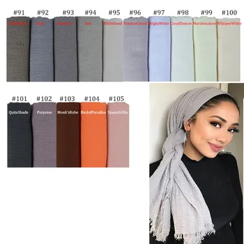 180X90CM en-gros 10buc mototoli sertizare bumbac Viscoză turban hijab șaluri femeile musulmane eșarfă