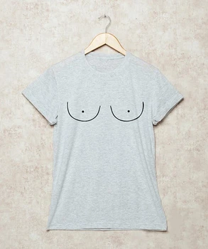 Amuzante Țâțe Femei T-Shirt Desene animate Trase de Sanii Trase de Mână de Femei nu Au Nevoie de Sani topuri Casual tumblr fete țâțe tricou - K130