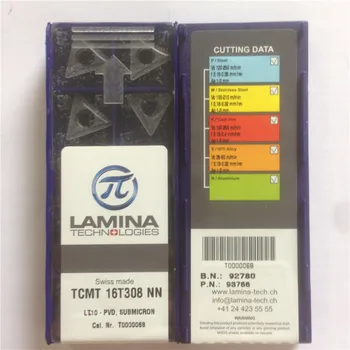 TCMT16T308NN LT10 Original LAMINA CNC lama carbură de a introduce strung instrument 10buc/lot TCMT 16T308 NN LT10