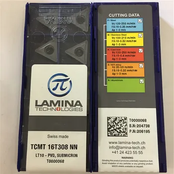 TCMT16T308NN LT10 Original LAMINA CNC lama carbură de a introduce strung instrument 10buc/lot TCMT 16T308 NN LT10