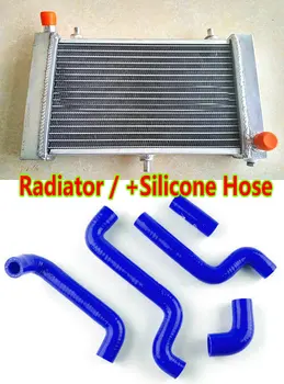 Radiator din aluminiu + Furtun de Silicon Pentru Aprilia RS125 RS 125 1995-2010 Tuono 125 2003-2004 2-accident vascular cerebral Replica Extrema PY RD SF MP