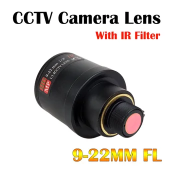 HD Varifocal Lentila 9-22mm Cu Filtru IR M12 Muntele 1/3 inch Manual Focus și Zoom cctv aparat de Fotografiat lentile Pentru Camera de Acțiune Lungă Dista