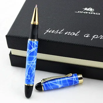 JINHAO X450 Cer Albastru/Negru/Aur/Rosu /Roz/Mov 22 de culoare Marmorat Rollerball Pen lux școală și rechizite de birou pix pentru scris
