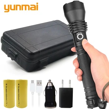 Yunmai CREE XHP70.2 & XHP50 baterie reîncărcabilă de înaltă puternic Tactice lanterna LED-uri lanterna 18650 & 26650 Baterie de Lanternă