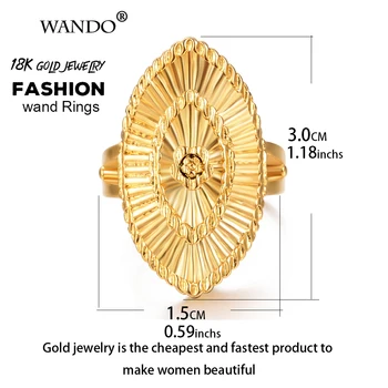Wando Elegante accesorii Unice Nigrian Aur inele colorate Pentru Femei/Fata Africane Etiopian bijuterii inel Cadou de Vacanță R57