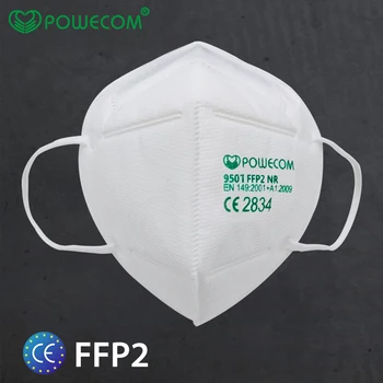 30Pcs Powecom Masca de Fata Masca FFP2 Clema Stil Mască de Protecție De 95% de Filtrare de Siguranță Praf Gura Capace de Respirat pentru Adulți