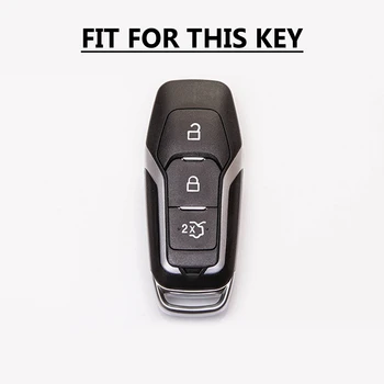 TPU Protecție Cheia de la Mașină Caz Acoperire Pentru Ford pentru Mondeo MK3 Mk4 MK5 Ranger S C Max Explorer 5 pentru Fiesta ST F15 Cheie Accesorii