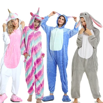 Kigurumi Pijamale pentru Femei Adulte Sleepwear Animal Pijama Stele Unicorn Onesies Cosplay Anime Costum