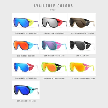 Noi Viperă Una Bucata ochelari de Soare Supradimensionați Oglindă UV400 Ochelari Ovale Plate de Top Nuante pline de culoare, Cu acces Gratuit la Cutie