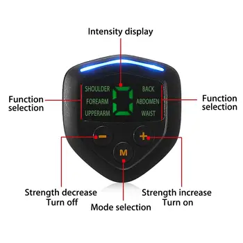 USB Reîncărcabilă Electrice Musculare Abdominale Stimulator Slăbire Masaj Unisex Antrenor EMS Exercițiu LCD Musculare de Formare a Corpului de Viteze