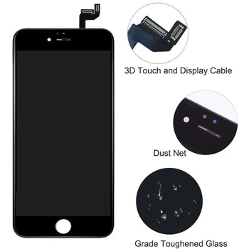 AAA ecran LCD display pentru iPhone 6S Complet instalat LCD touch screen digitizer înlocuit Complet Difuzor ecran aparat de Fotografiat