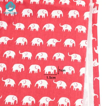 Mensugen 50cm*160 cm, Bumbac, Desene animate Elefantul Tesatura pentru Quliting Pătuțuri de Copii Perne, Pătură, Perne de Cusut Material