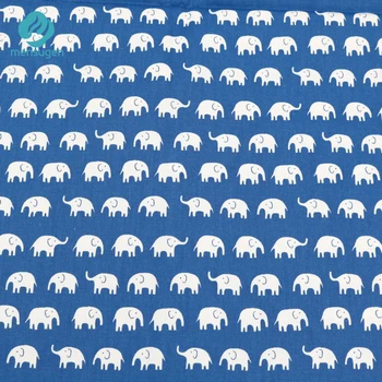 Mensugen 50cm*160 cm, Bumbac, Desene animate Elefantul Tesatura pentru Quliting Pătuțuri de Copii Perne, Pătură, Perne de Cusut Material