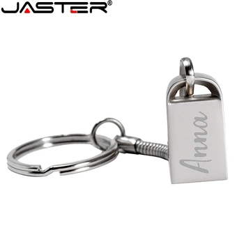 JASTER (1BUC gratuit logo-ul) USB 2.0 de Metal Flash Drive 4GB flash drive 16GB 64GB 32GB de Memorie Flash Stick de 128GB impermeabil pen Drive