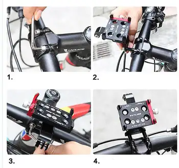 GUB Metal MTB Biciclete de Telefon Suportul Pentru Ghidon Reglabil Unghi W/ Gopro/Lanterna Adaptor