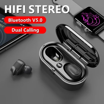 3D de Sunet Stereo Cu Microfon Pentru Xiaomi, Huawei Samsung Dual Apel TWS Wireless Sport Bluetooth Căști de Anulare a Zgomotului