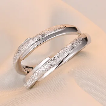 DOYUBO Original CZ de Logodna Inele de Cuplu Set Pentru Iubitorii Reale de Argint 925 Moda Inele de Nuntă Pentru Bărbați Și Femei VB242