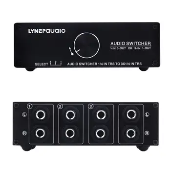 1/3-ÎN 3/1-OUT Audio Switcher Pasiv Preamplificator Stereo Speaker Distribuitor Selector
