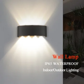Led Lampă de Perete de Lumină 6W 8W Tranșee de Interior, Iluminat Exterior rezistent la apa IP65 Aplica este bine de Perete corp de iluminat Pentru Gradina Casa Prispa