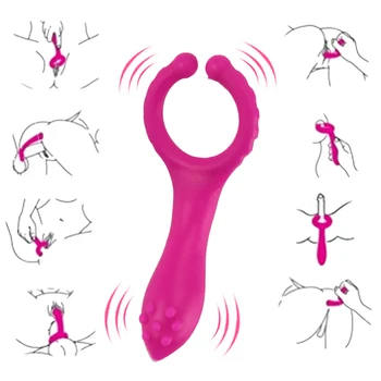 Silicon G spot Stimula Vibratoare Penis artificial Biberon Clip se Masturbeaza cu vibrator Adulti Jucarii Sexuale Pentru Femei Barbati Cuplu