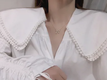 Partea lucioasă Noi Accesorii de Cristal Nod Pandantiv&coliere Pentru Femei Stil Simplu Cadou Zirconia Drăguț Coliere