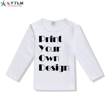 LYTLM Personalizate Tricou Copii DIY Personalizate Tricouri 14 Ani XXX Adolescente Topuri cu Maneca Lunga Top Alb Tricou Enfant Garcon