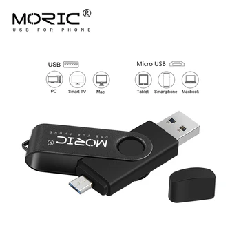 2 In1 cele mai Noi Moric usb flash drive U disc usb 3.0 otg memoria cel pendrive usb 16GB 32GB 64GB, 128GB, 256GB usb stick gratuit nava