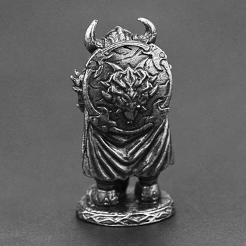Alb Cupru Viking Spadasin Figurine Miniaturi Din Metal Alamă Soldat Model Desktop Ornament Ambarcațiunile De Decorare Accesorii De Jucarie