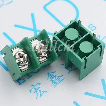 Vânzarea în vrac KF7.62-2P conector terminal pin pitch 7,62 mm 2P mozaic verde